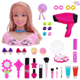 thumbnail image 1 of Kids Styling Doll Playset, Pretend Beauty Salon Toy with Hair Dryer, Hair Accessories & Fake Makeup Kit, Beauty Pretend Play House Toys, Role Play Toy for Kids Ages 3 and Up, 1 of 6