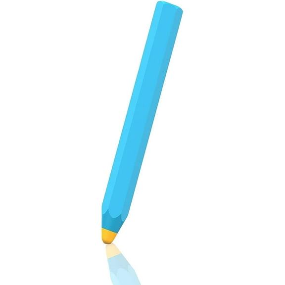 Kids Stylus Pen Fun Crayon Stylus for Touch Screen Writing Drawing Gaming on Smart Phone Tablet Apple iPad Pro/Mini/Air/iPhone/Galaxy Note/Android Blue