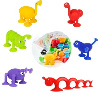 Baby Suction Cup Toys For Toddler Aged 3-5, Bath Toys For Kids Ages 4-8,  40PCS Ocean Sensory Toys With Mesh Bag Storage, Silicone Window Bathub Travel  Toys, Gift For Boys And Girls