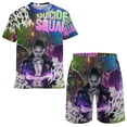 thumbnail image 1 of Kids Suicide Squad Athletic T-Shirt And Mesh Shorts Outfit Set Mesh Clothing Set for Boys, 1 of 7