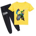 thumbnail image 1 of Summer Casual Sporty Set: Boys and Girls The Legend of Zelda Cotton Short Sleeve T-shirt & Pants, 1 of 3