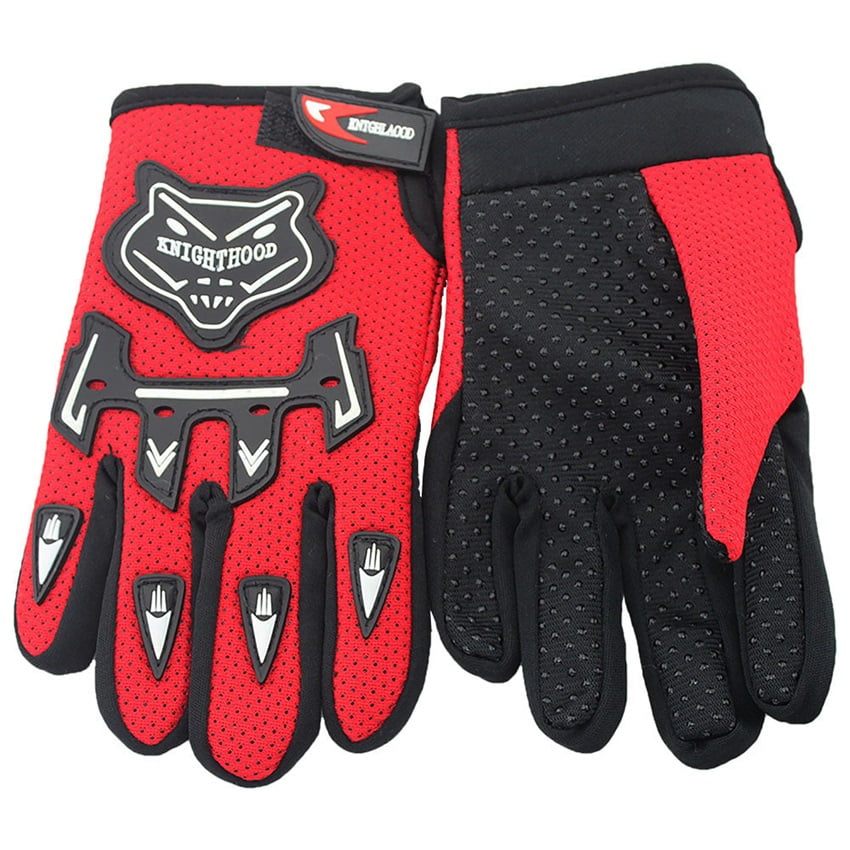 Kids Summer Full Finger Motorcycle Gloves Child Moto Luvas Motocross Leather Motorbike Guantes Children Kids Racing Moto Gloves