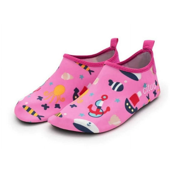 Kids Summer Non-Slip Lightweight Swim Water Shoes, Aqua Socks, Pool ; Beach Walking Shoes for Toddlers, Kids, Boys and Girls, Sailor Girl, Little Kid 9.5/10