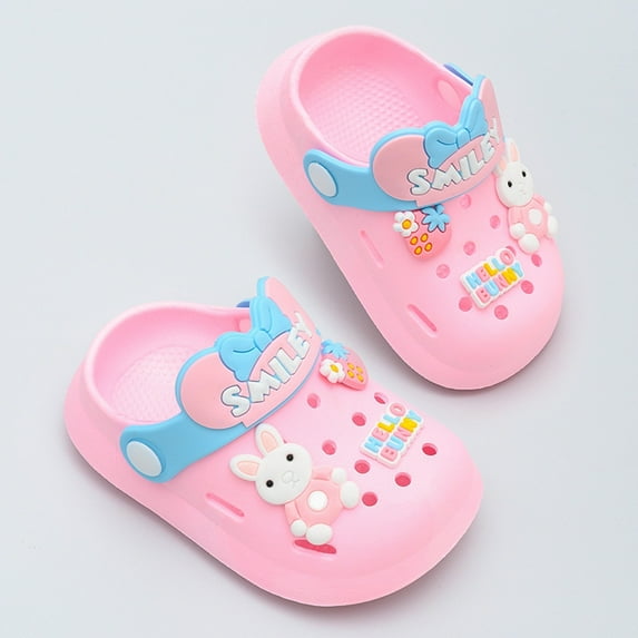 Kids Summer Sandals Boys Outdoor Beach Shoes Unisex Clogs On Water Shoes For Toddler Children Lightweight Casual Boys Sandals Pink 26