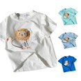 thumbnail image 1 of Kids Summer Short Sleeve T Shirt Cute Graphic Casual Top For Boys And Girls Comfortable Playwear Kids Loose Fit Basic Tees, 1 of 7