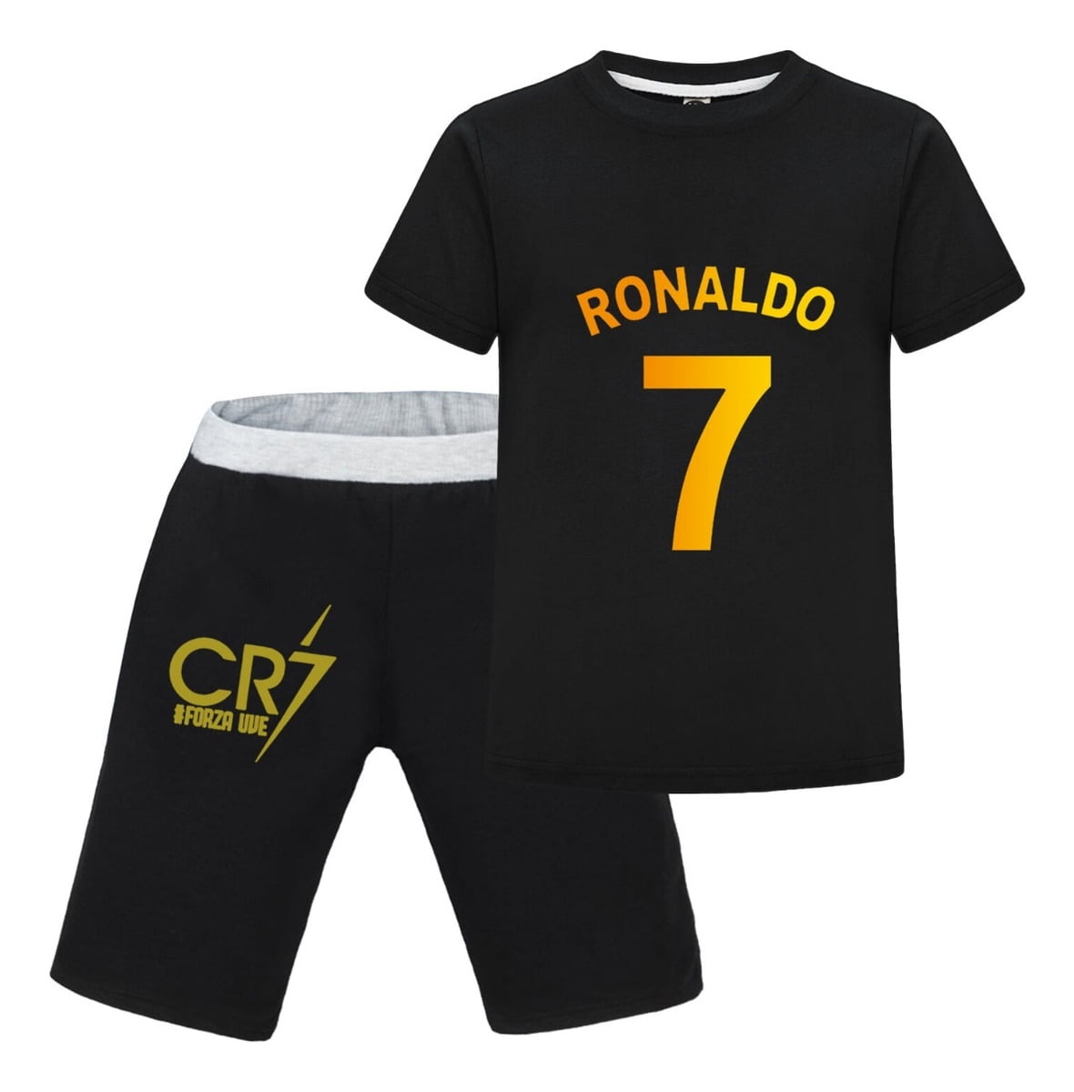 CR7 Youth Soccer T-Shirt and Shorts Set Cristiano Ronaldo Fan