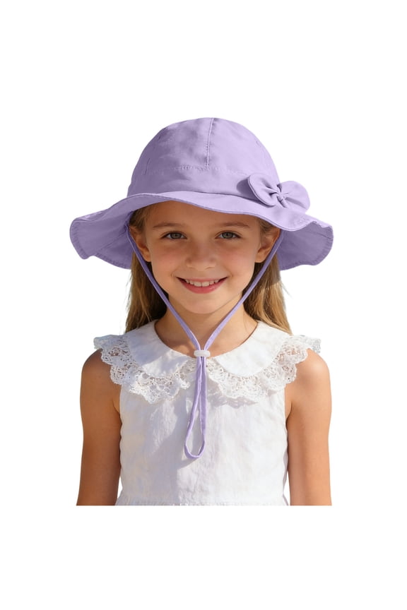 Kids Summer Sun Hat with Breathable Mesh, Adjustable Outdoor Beach Bucket Hat for Boys Girls Infant Sun Hat Adjustable