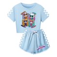 thumbnail image 1 of Kids Summer SuperKitties Clothing for Girls T-Shirt Set – Crop T-Shirt with Matching Shorts, 1 of 4