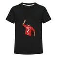 thumbnail image 1 of Kids Summer Tee | Cristiano Ronaldo CR7 Football Shirt | Youth Fan Gift | Boys Girls Soccer Black Top, 1 of 4