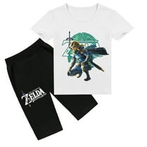 Kids' Summer Wardrobe Essential: The Legend of Zelda Printed Short Sleeve T-shirt and Short Pants Set