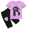 thumbnail image 1 of Kids' Summer Wardrobe Essential: Transformers Printed Short Sleeve T-shirt and Short Pants Set, 1 of 3