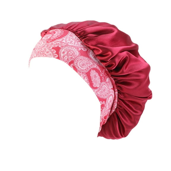 Kids Sun Bucket Hat - UPF 50+ Adjustable Summer Hat Outdoor Fashion Women Vintage Print Beading Braid Hat Ruffle Wrap Cap Sleep Caps Satin Lined Hair Bonnets