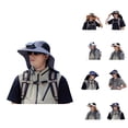 thumbnail image 1 of Kids Sun Bucket Hat - UPF 50+ Adjustable Summer Hat Outdoor Solar Fan Hat For Men And Women UPF50+ Sun Fisherman Hat With Wide Brim And Sunshade Outdoor Fisherman Hat, 1 of 5