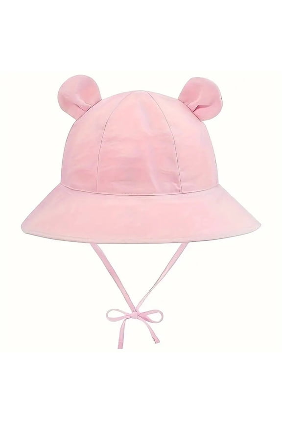 Kids Sun Hat Boys and Girls Bear Ear Bucket Hat – Multicolor Cartoon Sun Protection Cap with Soft Breathable Fabric, Cute Summer Essentials for Toddler Outdoor Activities