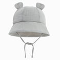 thumbnail image 1 of Kids Sun Hat for Boys Girls Wide Brim Bucket Hat UPF 50+ Sun Protection Hat Breathable Summer Beach Hat 6-12 Months 12-24 Months 2t 3t 4t 5t 6t 7t 8t 9t Children 3-12 Months, 1 of 7