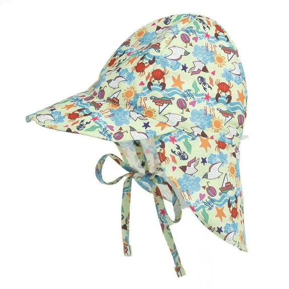 Kids Sun Hat UPF 50+ Boy Girl Protection Hat Wide Brim Breathable Mesh Beach Hats