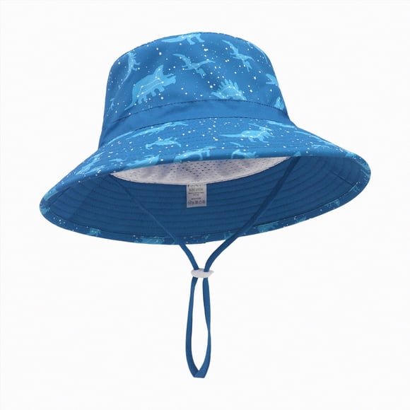 Kids Sun Hat UPF 50+ Boys Girls Protection Hat Wide Brim Beach Hats with Mesh and Adjustable Chin Strap,breathable,lightweight,comfortable XS