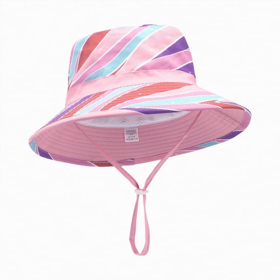 Kids Sun Hat UPF 50+ Boys Girls Protection Hat Wide Brim Beach Hats with Mesh and Adjustable Chin Strap,breathable,lightweight,comfortable XS
