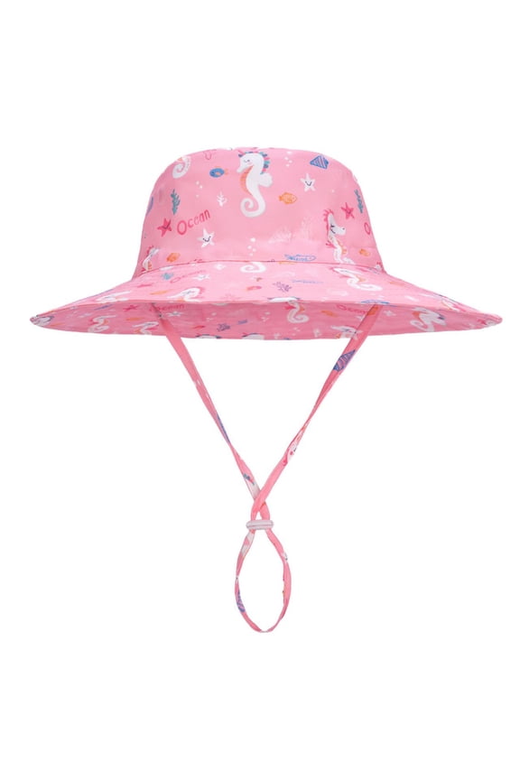 Kids Sun Hat UPF50+ Sun Protection Bucket Hat Toddler Summer Beach Play Hats with Neck Flap for Boys Girls Outdoor Sun Hat For Toddler Baby Kids Fishing Hat Breathable Sun Hat Beach Hat