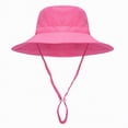 thumbnail image 1 of Kids Sun Hat UPF50+ Sun Protection Bucket Hat Toddler Summer Beach Play Hats with Neck Flap for Boys Girls,breathable,adjustable,lightweight 1-3 Years, 1 of 5