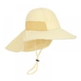 thumbnail image 1 of Kids Sun Hat Wide Brim Foldable Cap UV Protection Hat with Rope for Beach Fishing, 1 of 4
