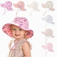 thumbnail image 1 of Kids Sun Hat for Boys Girls Bucket Hats UV Protection Summer Hat for Kids Wide Brim Fishing Hat(Light Yellow,4-6 Years), 1 of 4