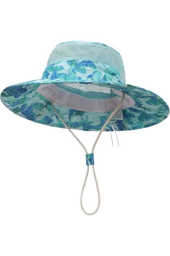 Kids Sun Hat for Boys Girls UPF 50+ UV Toddler Sun Protection with Neck Flap Adjustable Large Brim Beach Fishing Hat,  Ages 3-12+