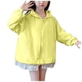 thumbnail image 1 of Kids Sun Protection Jacket Zip-Up Hoodie Lightweight Jackets for Girls Summer Coat Long Sleeve Casual Jacket Solid Color Thin Jacket 4-15Y, 1 of 6