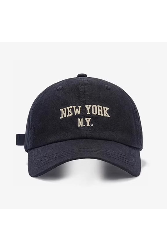 Kids Sun Shield Hat for Daily Play Adjustable Head Circumference with York Letter Print for Outdoor Activities and Leisure, 2-8 Years, Black