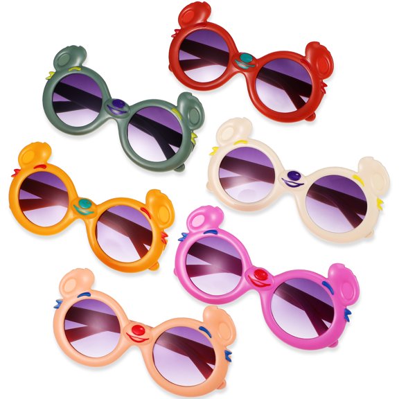 ETEREAUTY kids sunglasses girls polarized Sunglasses Assorted Color 6Pcs