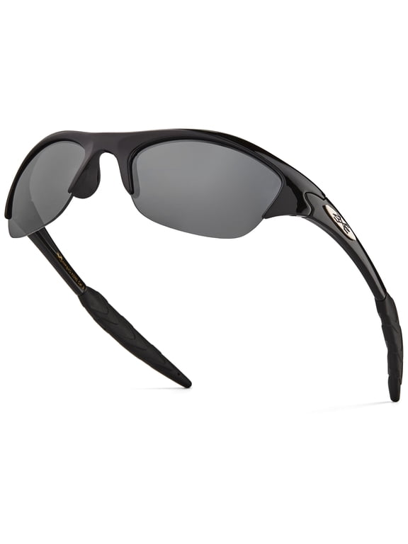 Kids Sunglasses - Age 2-6 Half Frame Wrap Around Sun Glasses for Boys and Girls - Little Girl and Little Boy Sunglasses for Outdoor Activities with UV400 Protection - Toddler Sports Shades