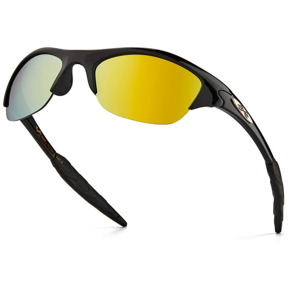 Kids Sunglasses - Age 2-6 Half Frame Wrap Around Sun Glasses for Boys and Girls - Little Girl and Little Boy Sunglasses for Outdoor Activities with UV400 Protection - Toddler Sports Shades