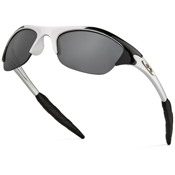 Kids Sunglasses - Age 2-6 Half Frame Wrap Around Sun Glasses for Boys and Girls - Little Girl and Little Boy Sunglasses for Outdoor Activities with UV400 Protection - Toddler Sports Shades