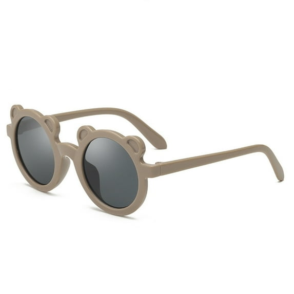 Kids Sunglasses Bear Ears Vintage Round UV Protection Glasses Cute Shades