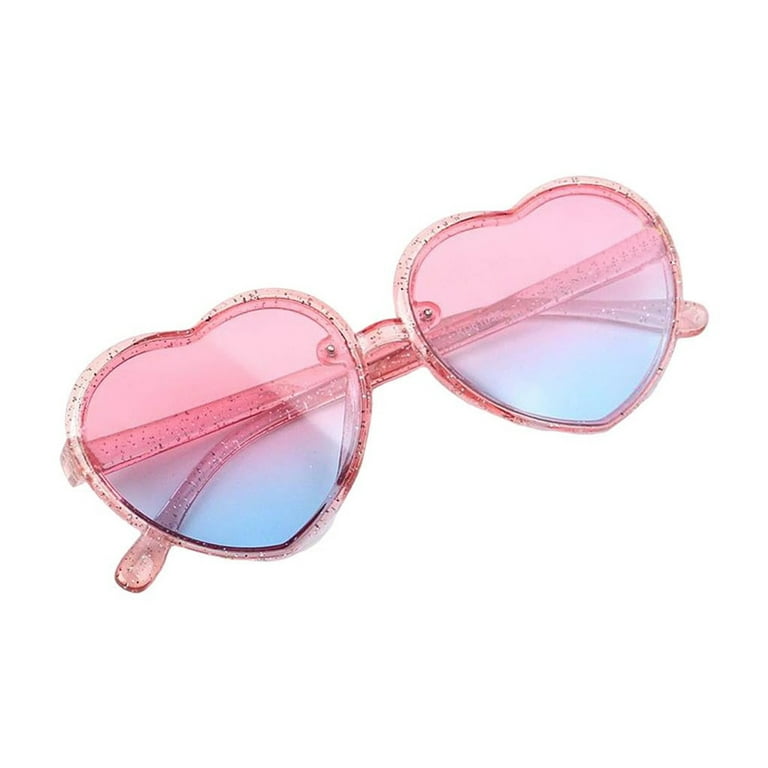 Kids Sunglasses Bulk Heart Shaped Toddler Sunglasses Colorful