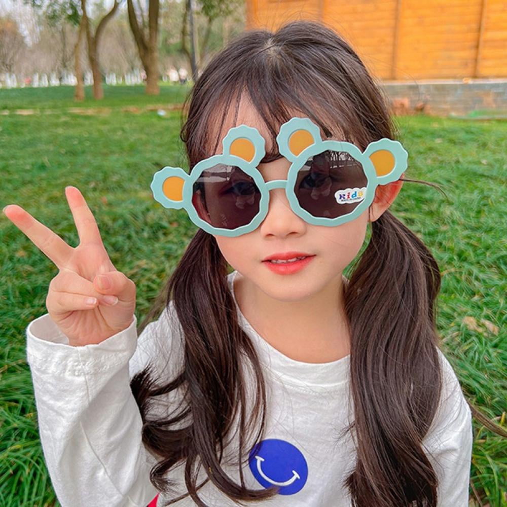 Baby girl sunglasses with strap sale