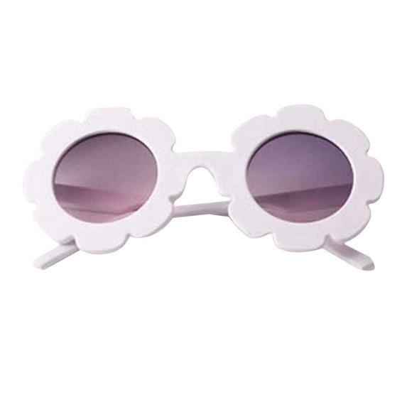 Kids Sunglasses Sun Flower Eye Protection Glasses Performance Decor Goggles Prop for Girls Boys