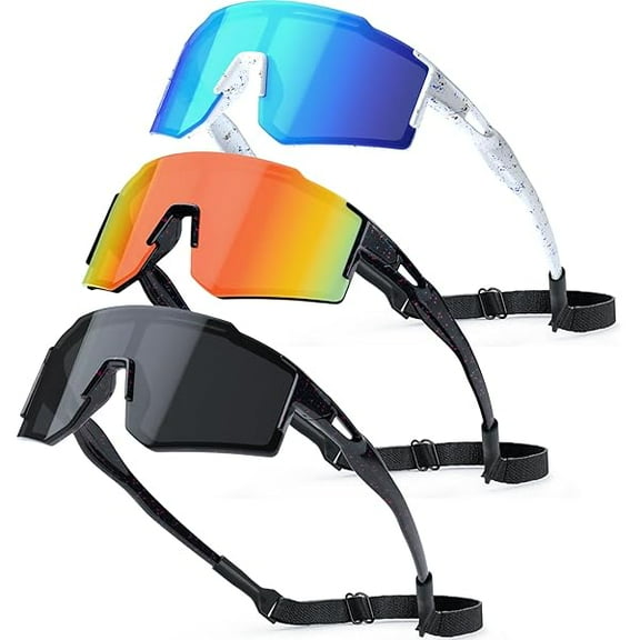 Kids Sunglasses,Youth Baseball Glasses for Boys Girls Age 6-14,Sports UV Protection Goggles for Softball Cycling