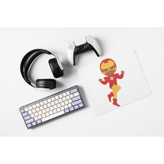Kids Super Hero Iron Boy Mouse Pad