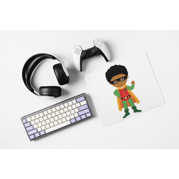 Kids Super Hero Robin Boy Mouse Pad