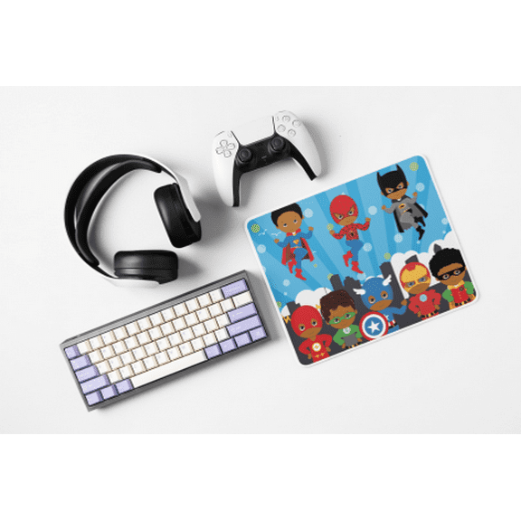 Kids Super Heroes Mouse Pad