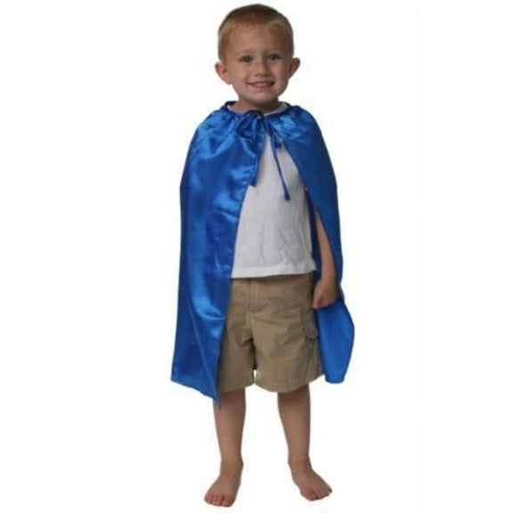 Kids Superhero Cape - Satin - Blue - 20"