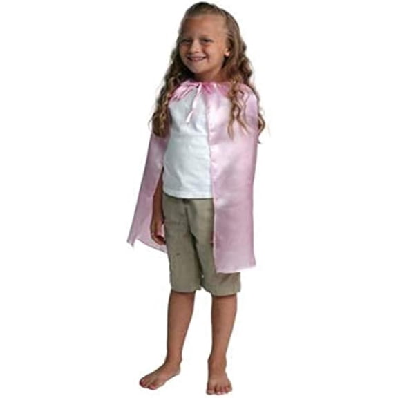 Kids Superhero Cape - Satin - Pastel Pink - 20"
