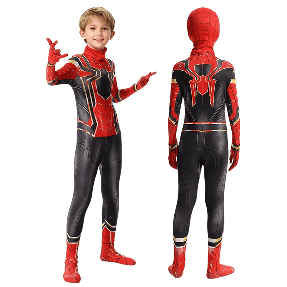 KEPZEAL Kids Superhero Cosplay Costume Zentai Halloween Jumpsuit for Child Boys Fancy Dress Suit