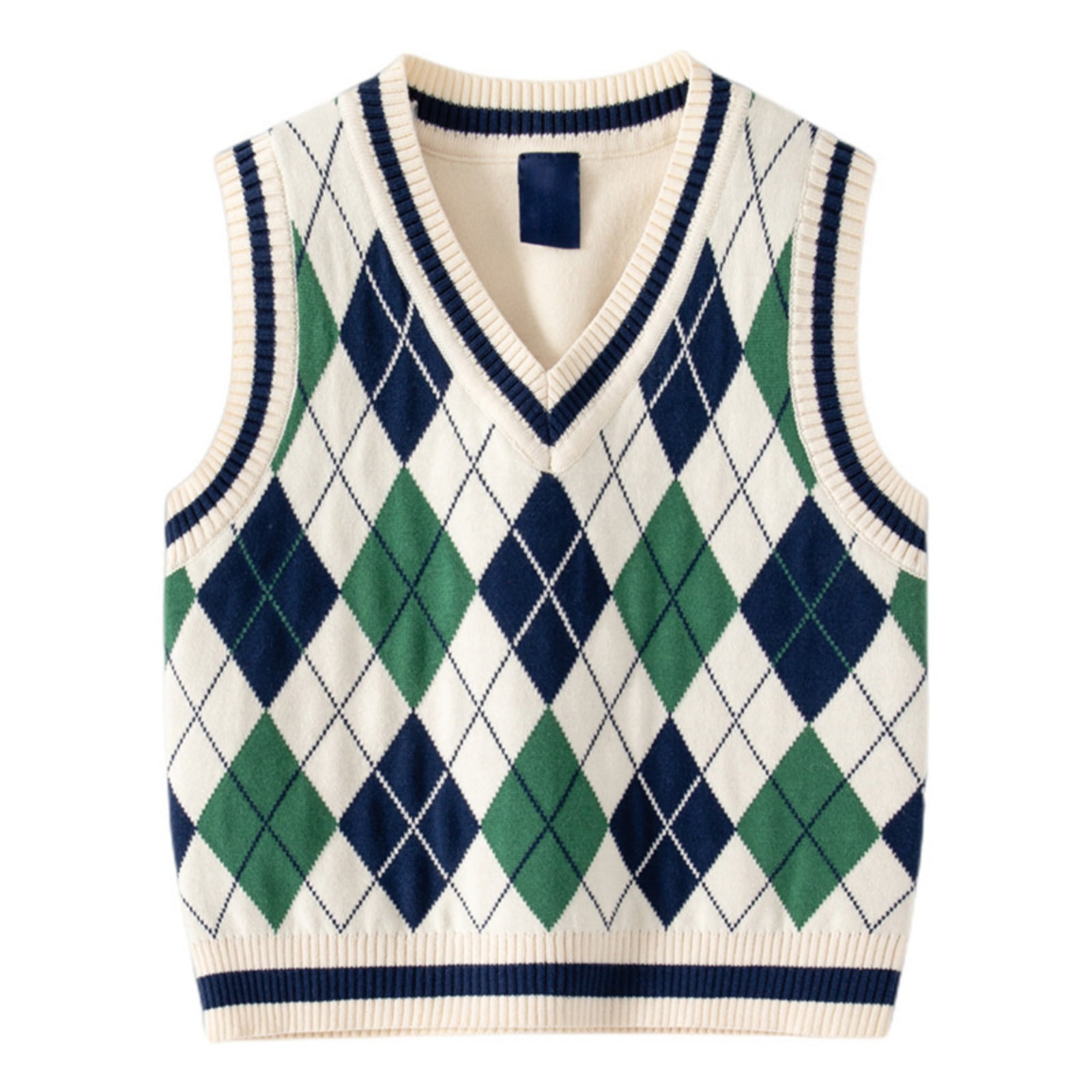 Kids Sweater Vest 100% Cotton School Uniform Vest for Toddler Kids Knit ...
