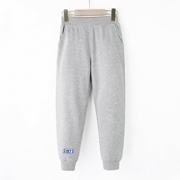 Kids Sweatpant for Boys Baggy Joggers High Waist Elastic Youth Athletic Pants Kids Spring Fall Pants 7-8 Years