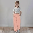 thumbnail image 1 of Kids Sweatpant for Girls Baggy High Waist Elastic Jogger with Pockets Girls Solid Pants Youth Sweatpants Teen Outfits 3-4 Years, 1 of 5