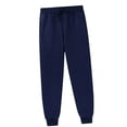 thumbnail image 1 of Kids Sweatpants Drawstring Jogger Sweatpants With Pockets Girls Solid Pants Navy Sweatpants Kids Kids Spring Fall Sweatpants 4-5 Years, 1 of 5