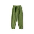 thumbnail image 1 of Kids Sweatpants Boys Girls Jogger Athletic Workout Clothes Cotton Solid Color Boys Joggers With Pockets And Drawstring Trousers ,Green,10-12 Years, 1 of 2