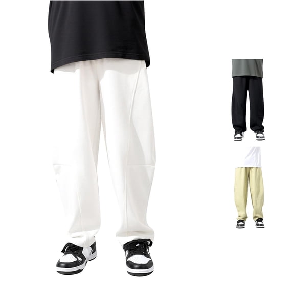 Kids Sweatpants Casual Boy Joggers Pants with Drawstring Pockets Loose Kids Boy Pants 7-8 Years